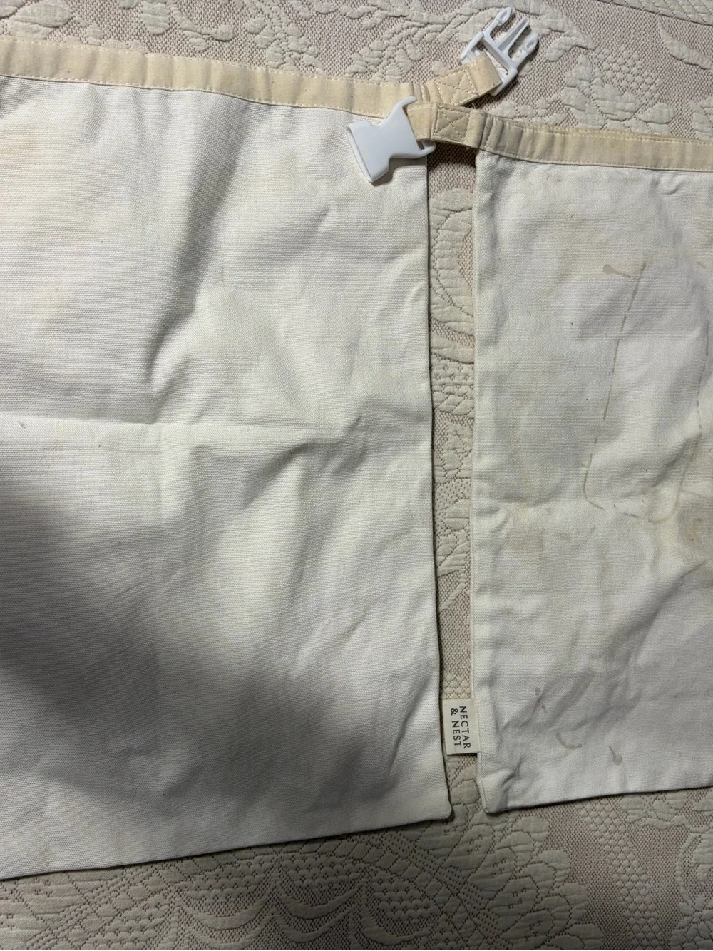 Nectar & Nest Reusable homemade Bread & sourdough beeswax lined Storage Bag Pair